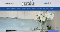 Desktop Screenshot of jevonsproperties.com